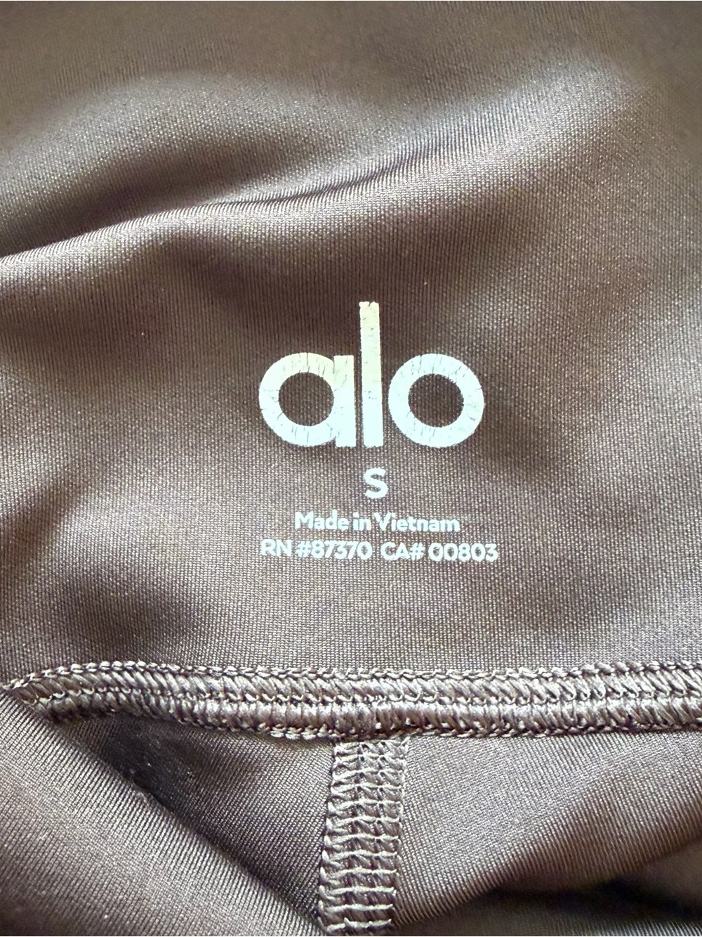 ALO Yoga 7/8 High-Waist Airlift Legging Espresso - Picture 9 of 10